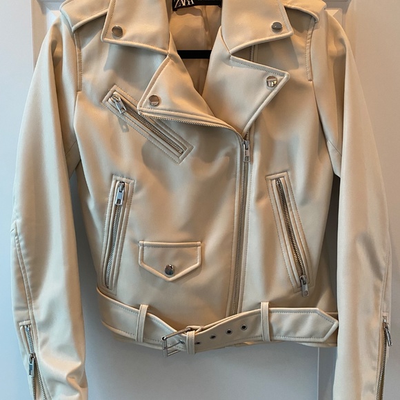 Zara faux leather moto jacket - Picture 6 of 6